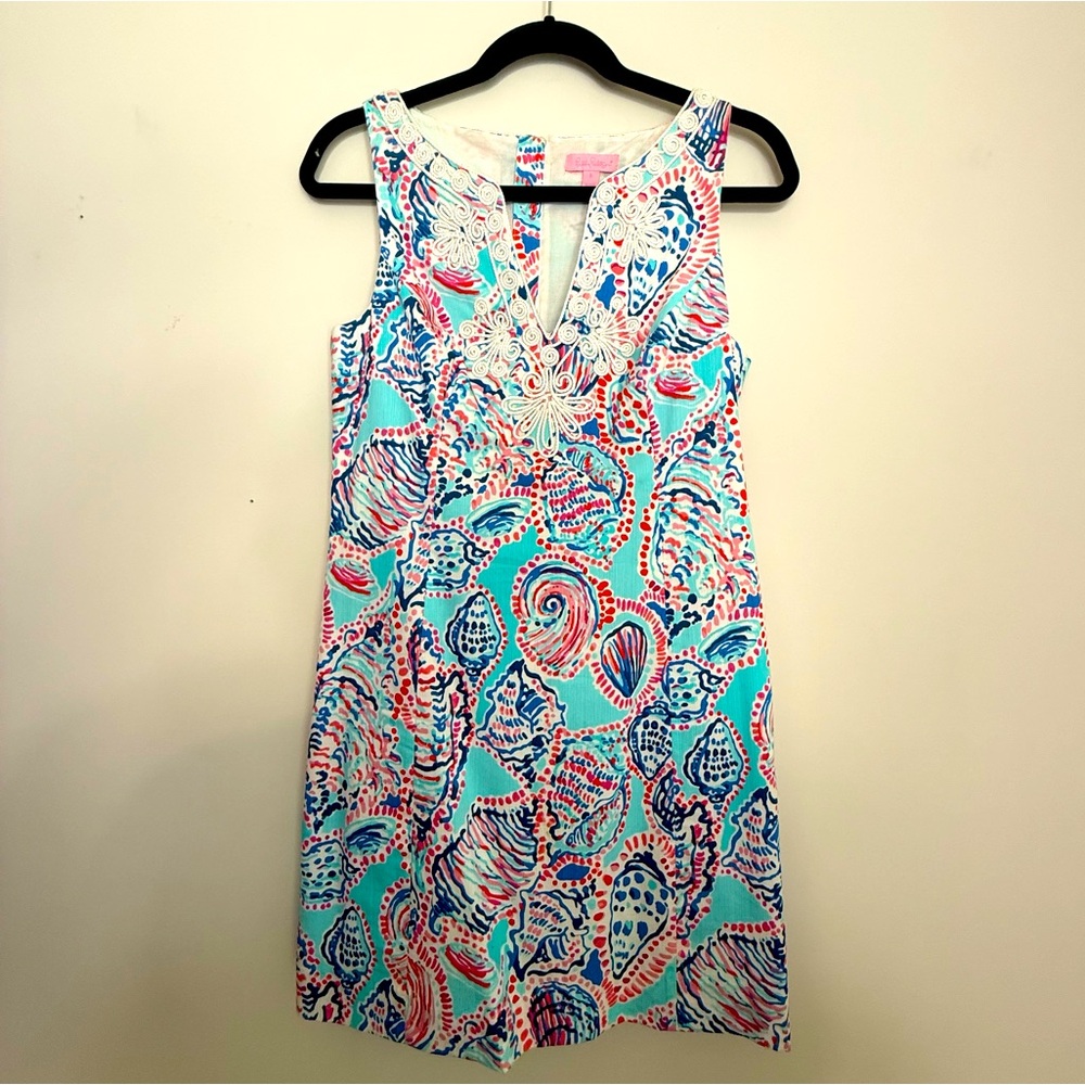 Preppy LILLY PULITZER Shell Me About It Gabby Dress Size 6 - Picture 3 of 17